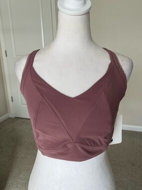 NWT Phoenix Activewear Women’s Bergen Lace Bra Rose & Black in Various Sizes